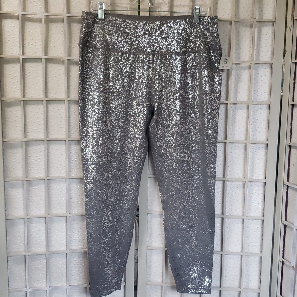 Sweaty Betty London Foil Print Woman Workout Leggings Size XXL New